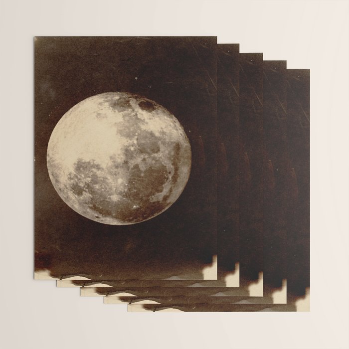 Antique Photo Of The Moon Wrapping Paper Gallery Image 3