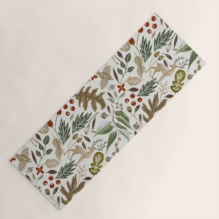 Christmas in the wild nature Yoga Mat Gallery Image 1