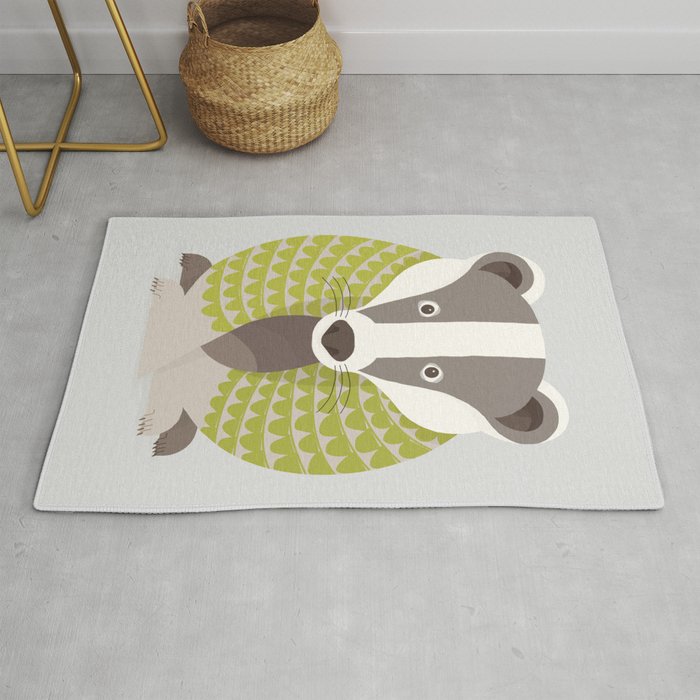 Whimsical Badger Rug Gallery Image 1