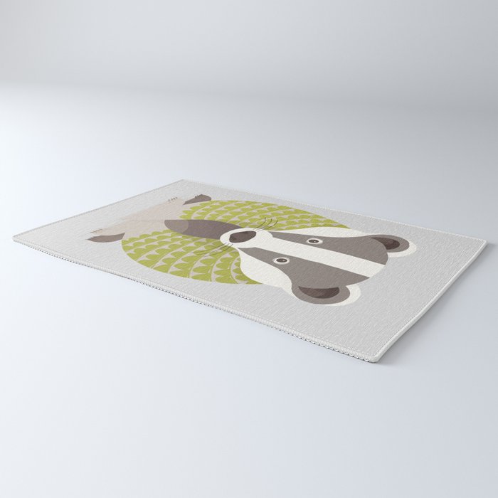 Whimsical Badger Rug Gallery Image 3