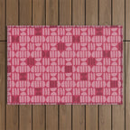 Boho Minimalism . Viva Magenta Outdoor Rug Gallery Image 1