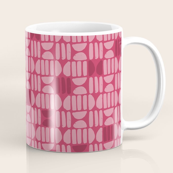 Boho Minimalism . Viva Magenta Coffee Mug Gallery Image 1