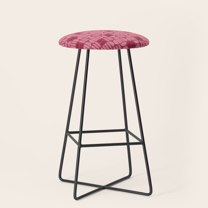 Boho Minimalism . Viva Magenta Stool Gallery Image 1