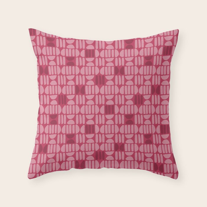 Boho Minimalism . Viva Magenta Throw Pillow Gallery Image 6