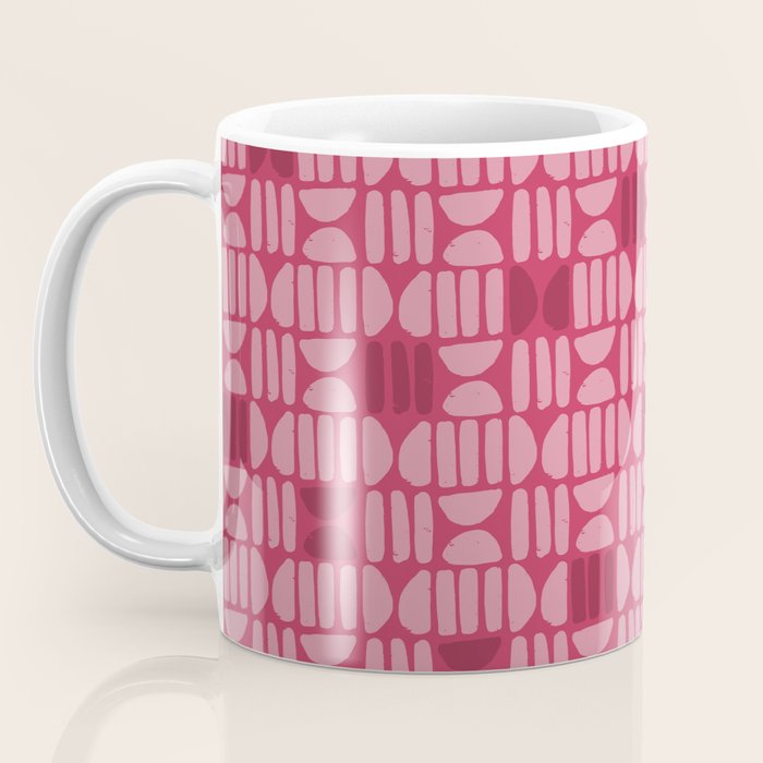 Boho Minimalism . Viva Magenta Coffee Mug Gallery Image 3