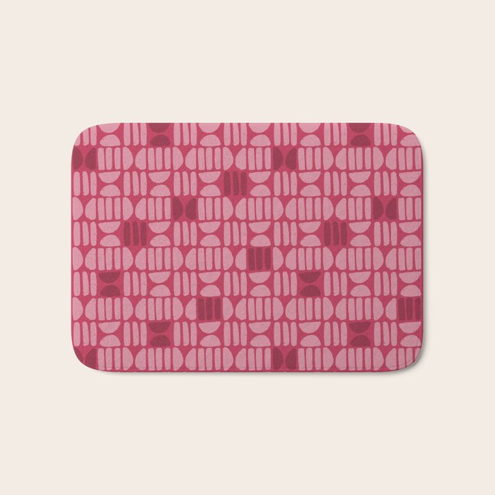 Boho Minimalism . Viva Magenta Bath Mat Gallery Image 1