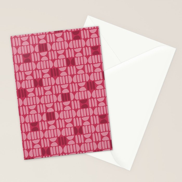 Boho Minimalism . Viva Magenta Stationery Card Gallery Image 2