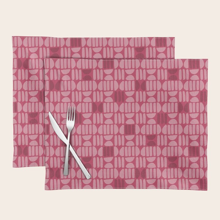 Boho Minimalism . Viva Magenta Placemat Gallery Image 1