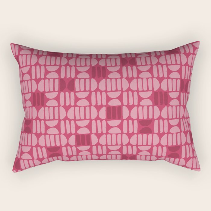 Boho Minimalism . Viva Magenta Rectangular Pillow Gallery Image 1