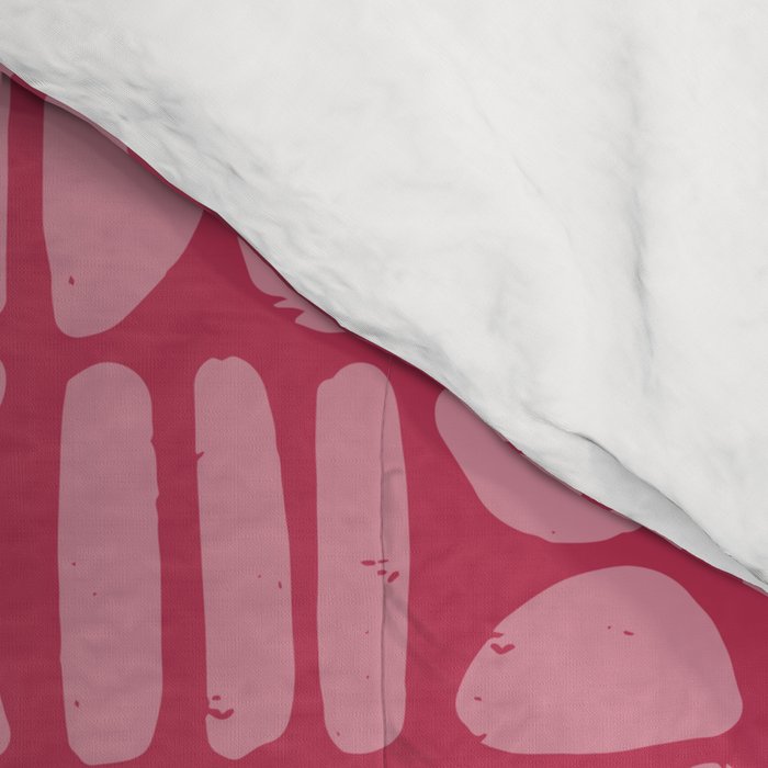 Boho Minimalism . Viva Magenta Comforter Gallery Image 4