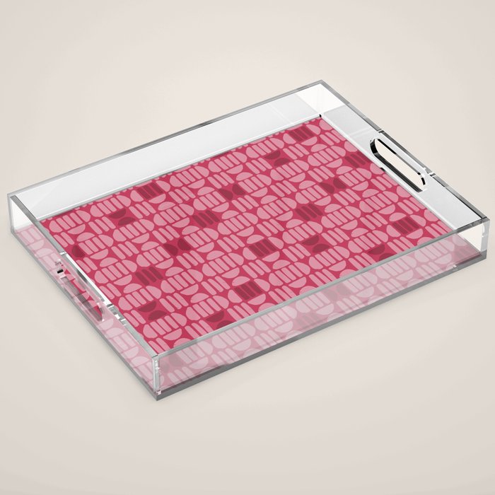 Boho Minimalism . Viva Magenta Acrylic Tray Gallery Image 1