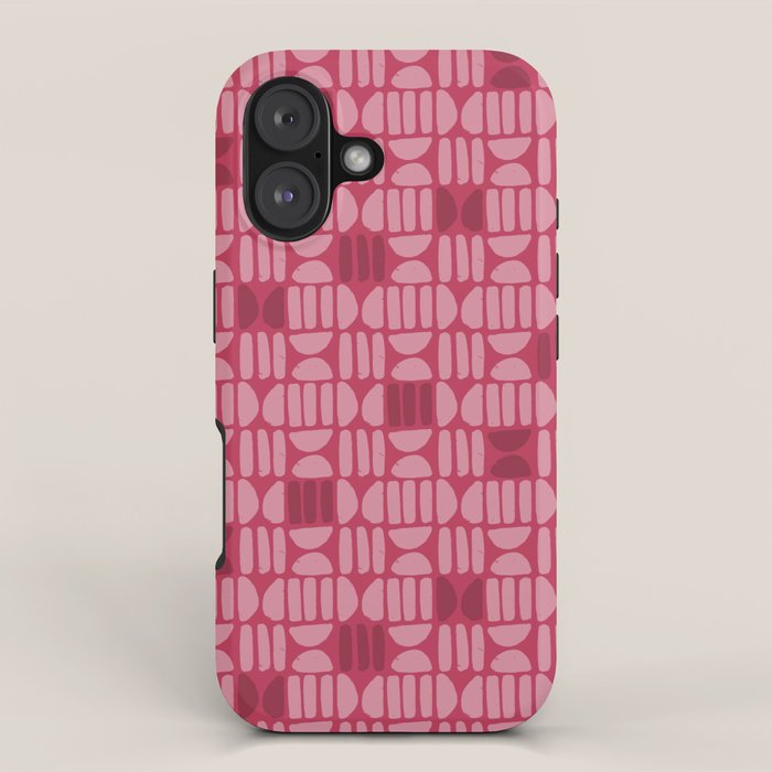 Boho Minimalism . Viva Magenta iPhone Case Gallery Image 1