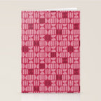 Boho Minimalism . Viva Magenta Stationery Card Gallery Image 2