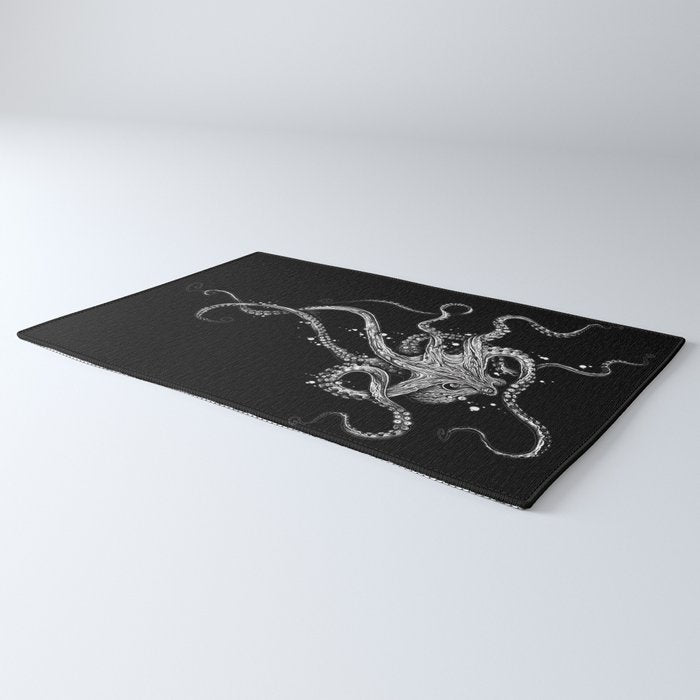 Octopus (black) Rug Gallery Image 3