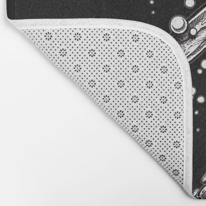 Octopus (black) Bath Mat Gallery Image 2