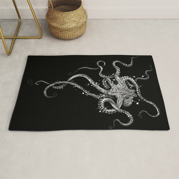 Octopus (black) Rug Gallery Image 1