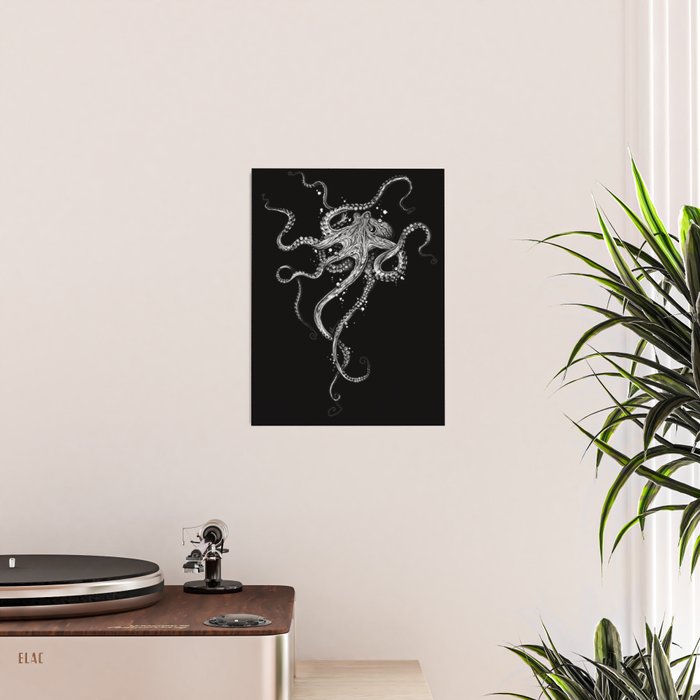 Octopus (black) Poster Gallery Image 2