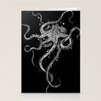 Octopus (black) Stationery Card Gallery Image 2