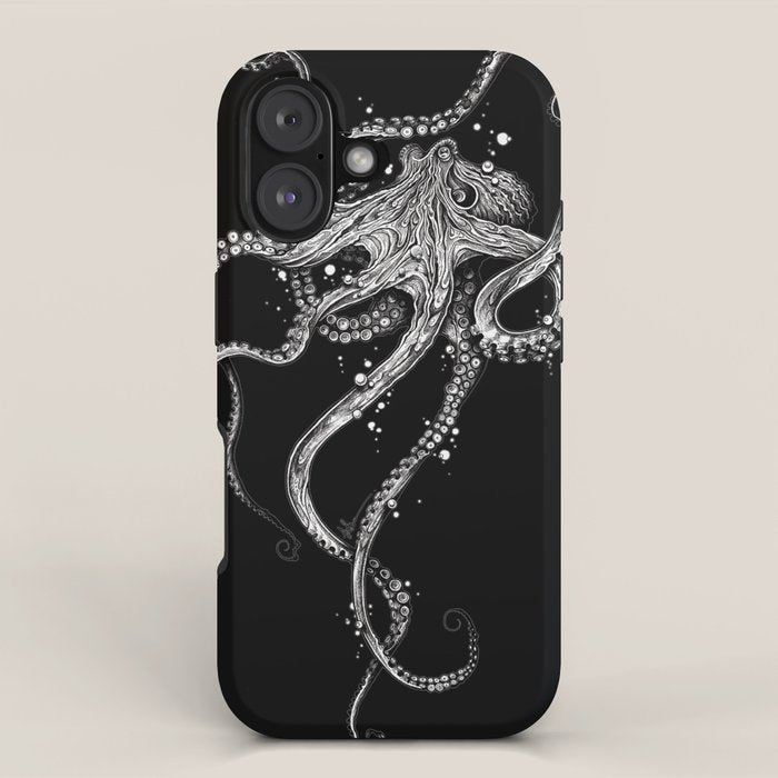 Octopus (black) iPhone Case Gallery Image 1