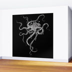 Octopus (black) Wall Mural Gallery Image 2