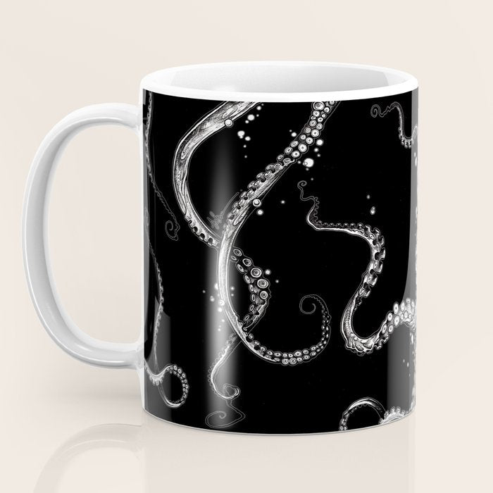 Octopus (black) Coffee Mug Gallery Image 3