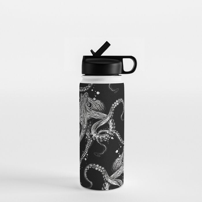 Octopus (black) Water Bottle Gallery Image 1