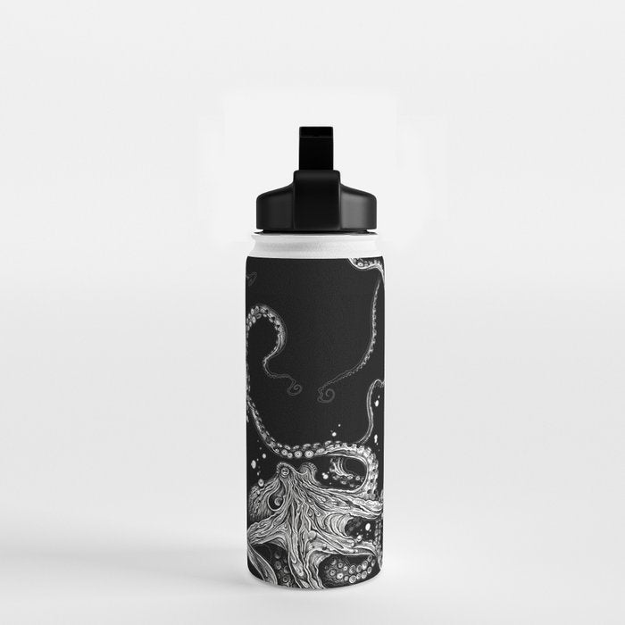 Octopus (black) Water Bottle Gallery Image 2