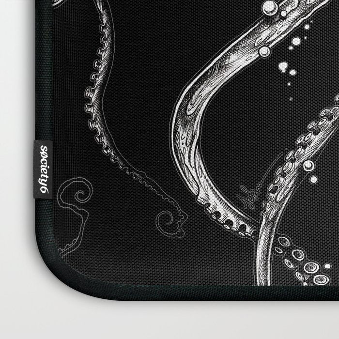 Octopus (black) Laptop Sleeve Gallery Image 3