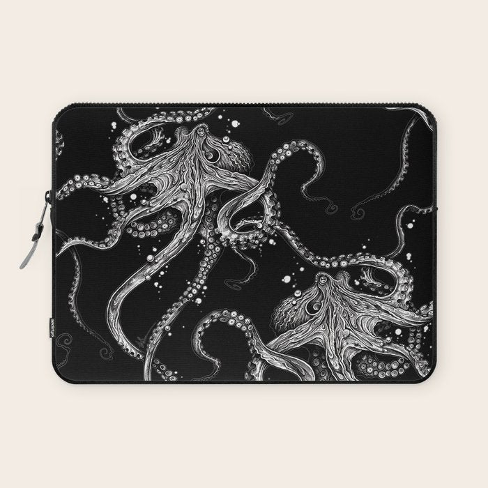 Octopus (black) Laptop Sleeve Gallery Image 1