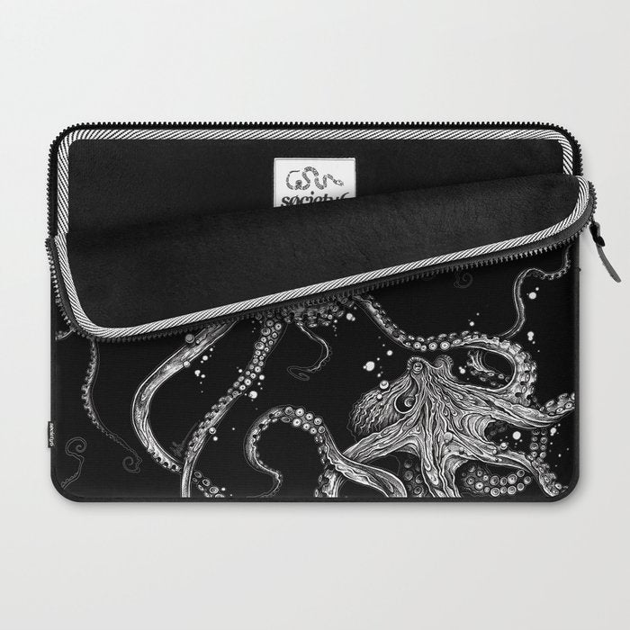 Octopus (black) Laptop Sleeve Gallery Image 2