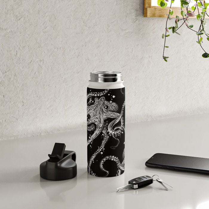 Octopus (black) Water Bottle Gallery Image 4