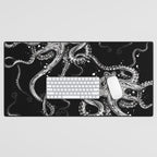 Octopus (black) Desk Mat Gallery Image 1