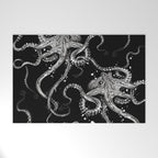 Octopus (black) Welcome Mat Gallery Image 1