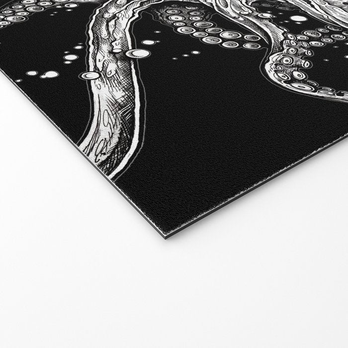 Octopus (black) Welcome Mat Gallery Image 2