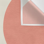 Mid century modern pink Sun and Rainbow Wall Tapestry Gallery Image 3