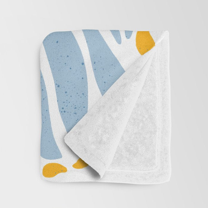 Light Blue flowers  Throw Blanket Gallery Image 3