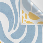Light Blue flowers  Wall Tapestry Gallery Image 3