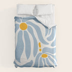 Light Blue flowers  Duvet Cover Gallery Image 6