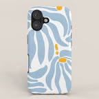 Light Blue flowers  iPhone Case Gallery Image 1