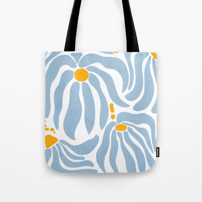 Light Blue flowers  Tote Bag Gallery Image 1