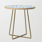 Light Blue flowers  Side Table Gallery Image 1