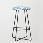 Light Blue flowers  Stool Gallery Image 1