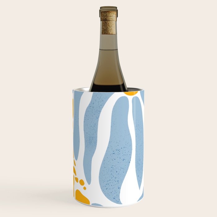 Light Blue flowers  Wine Chiller Gallery Image 2