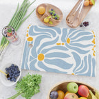 Light Blue flowers  Cutting Board Gallery Image 2