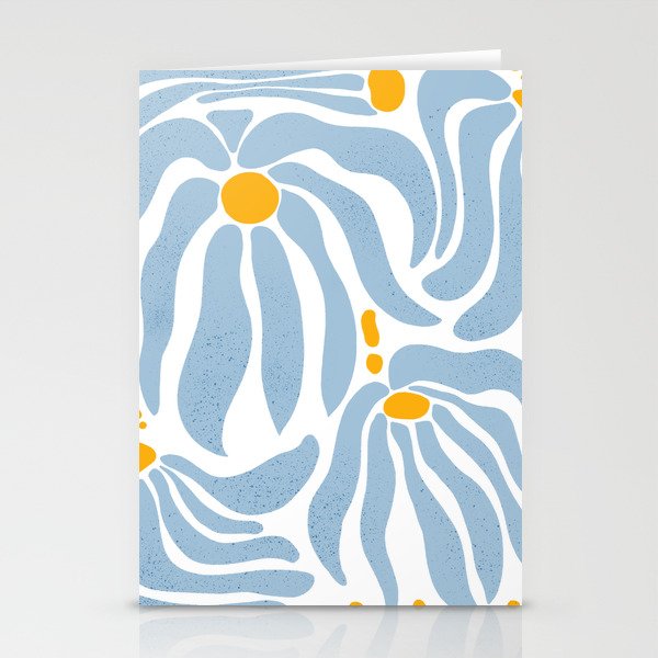 Light Blue flowers  Stationery Card Gallery Image 1