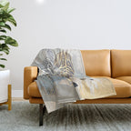 Metallic Zebras Throw Blanket Gallery Image 1