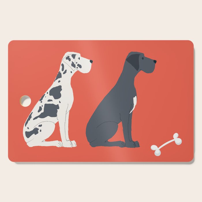 Great Dane Dog Illustration Cutting Board Gallery Image 1