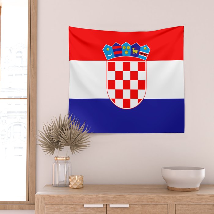Flag of Croatia Wall Tapestry Gallery Image 2