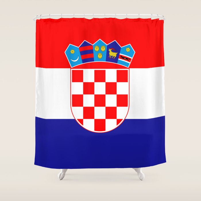 Flag of Croatia Shower Curtain Gallery Image 1