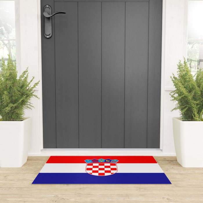 Flag of Croatia Welcome Mat Gallery Image 3